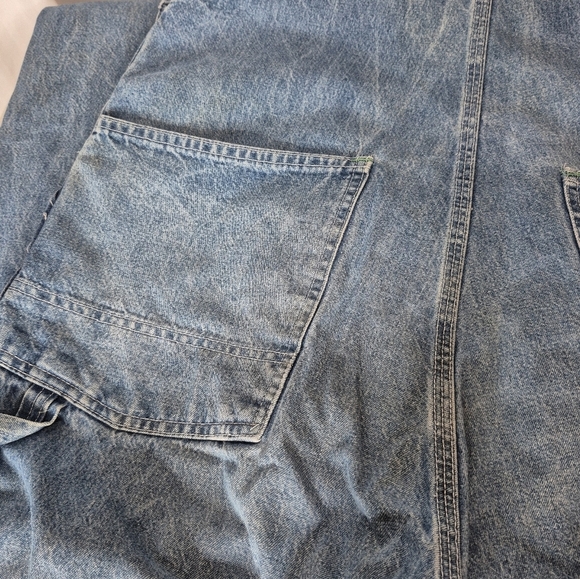 OshKosh B'Gosh Vintage Denim Overalls - Size 38 ** Stained - Picture 7 of 15